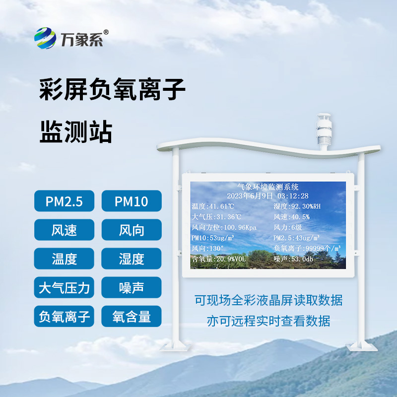 一體化負(fù)氧離子監(jiān)測站：科技與自然的新對話